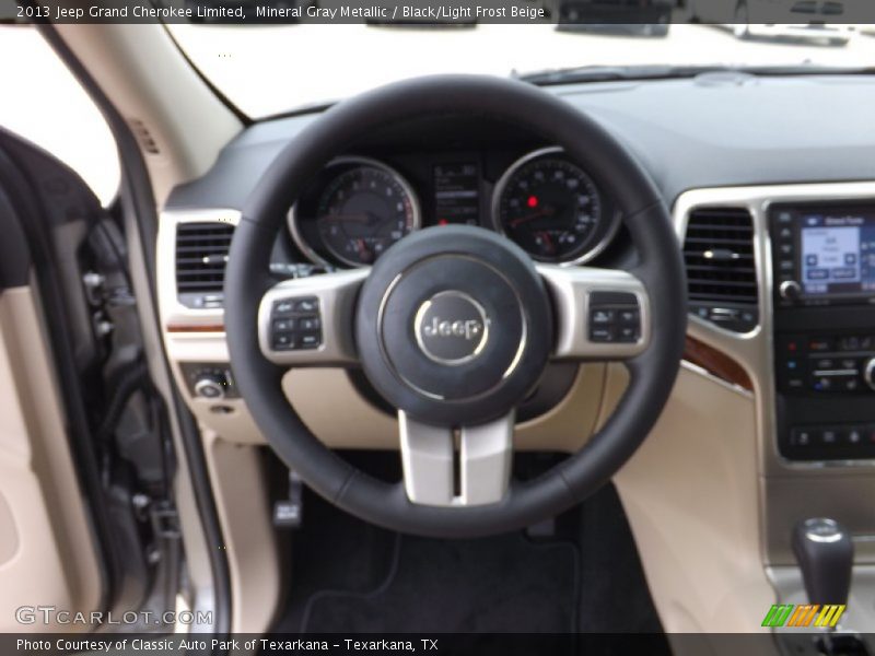 Mineral Gray Metallic / Black/Light Frost Beige 2013 Jeep Grand Cherokee Limited