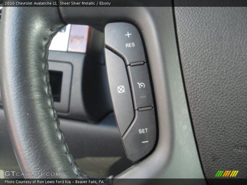 Sheer Silver Metallic / Ebony 2010 Chevrolet Avalanche LS