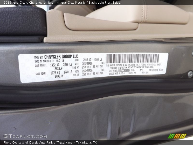 PDM - 2013 Jeep Grand Cherokee Limited