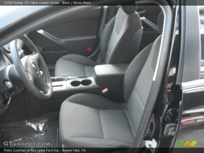 Black / Ebony Black 2008 Pontiac G6 Value Leader Sedan