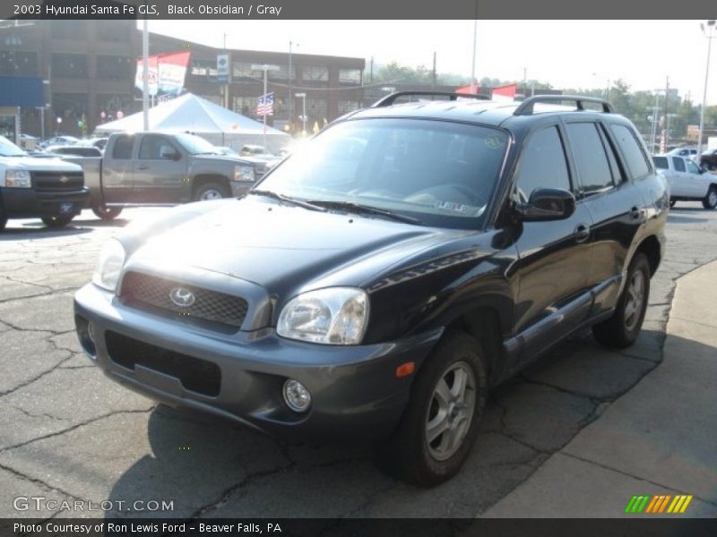 Black Obsidian / Gray 2003 Hyundai Santa Fe GLS