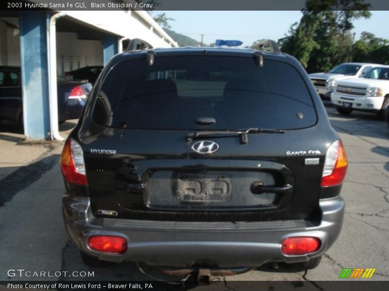 Black Obsidian / Gray 2003 Hyundai Santa Fe GLS