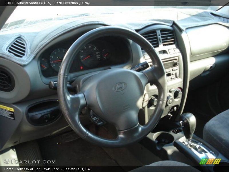 Black Obsidian / Gray 2003 Hyundai Santa Fe GLS