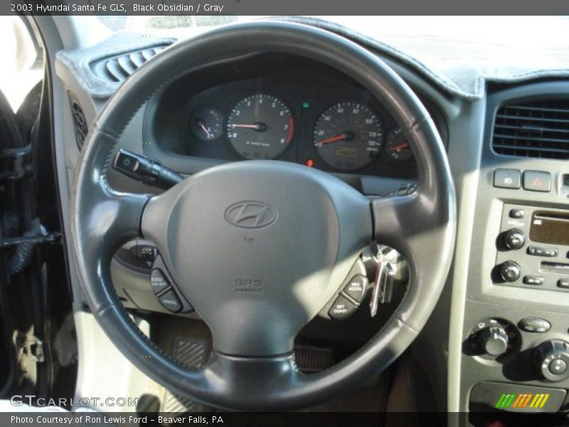 Black Obsidian / Gray 2003 Hyundai Santa Fe GLS