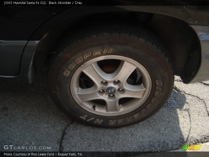 Black Obsidian / Gray 2003 Hyundai Santa Fe GLS