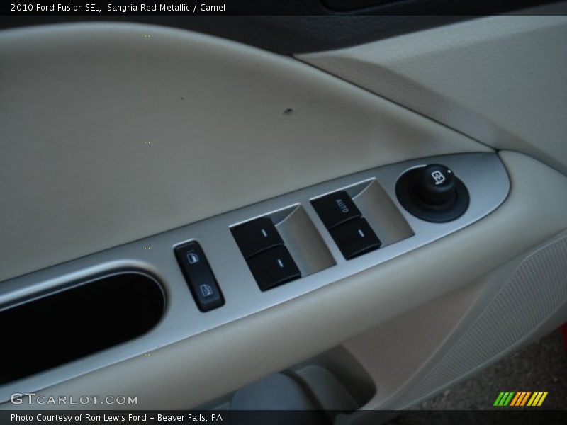 Sangria Red Metallic / Camel 2010 Ford Fusion SEL