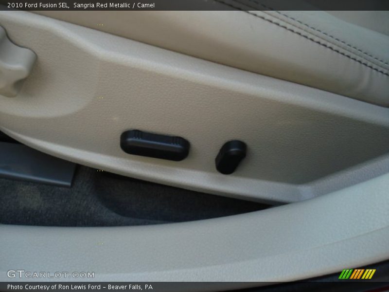 Sangria Red Metallic / Camel 2010 Ford Fusion SEL