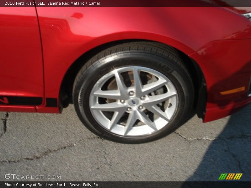 Sangria Red Metallic / Camel 2010 Ford Fusion SEL