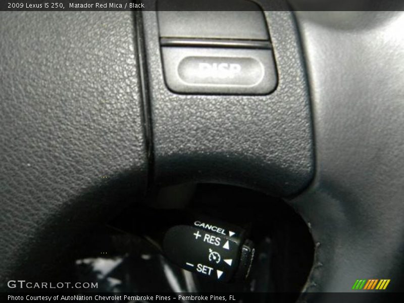 Matador Red Mica / Black 2009 Lexus IS 250