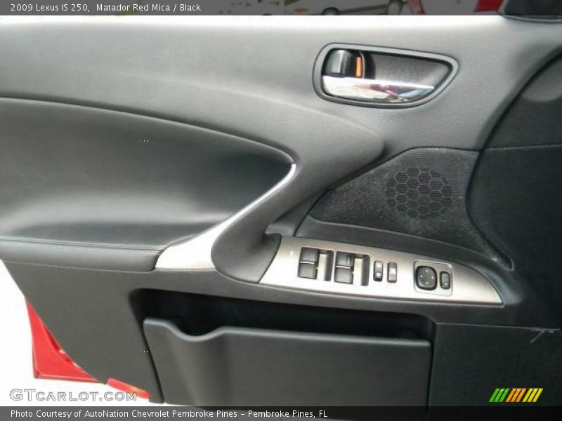 Matador Red Mica / Black 2009 Lexus IS 250