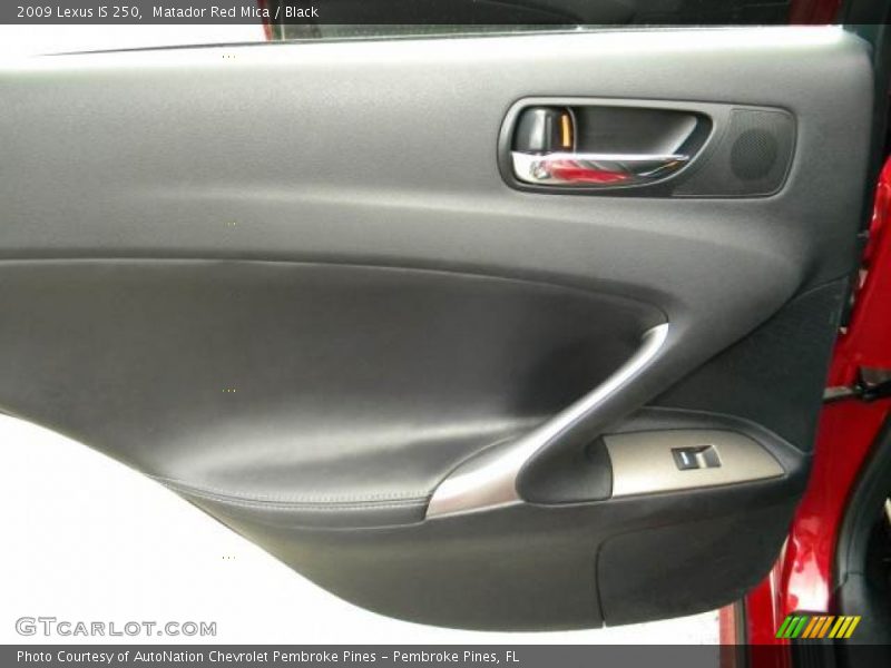 Matador Red Mica / Black 2009 Lexus IS 250