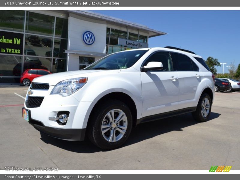 Summit White / Jet Black/Brownstone 2010 Chevrolet Equinox LT