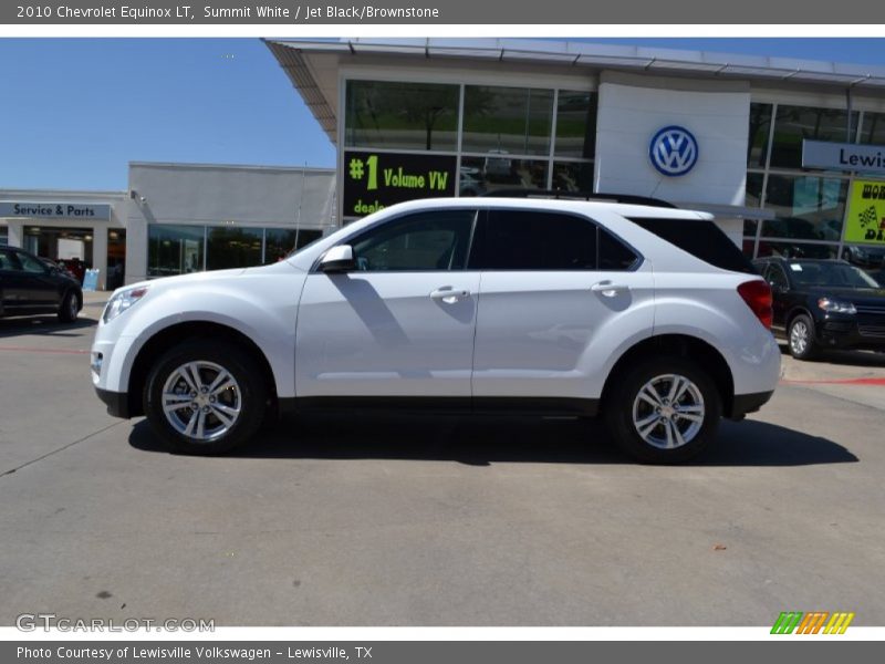 Summit White / Jet Black/Brownstone 2010 Chevrolet Equinox LT