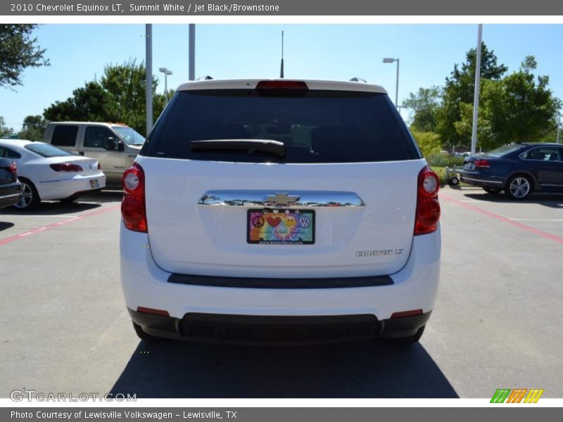 Summit White / Jet Black/Brownstone 2010 Chevrolet Equinox LT