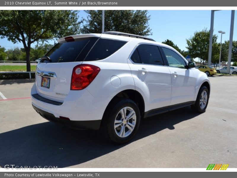 Summit White / Jet Black/Brownstone 2010 Chevrolet Equinox LT