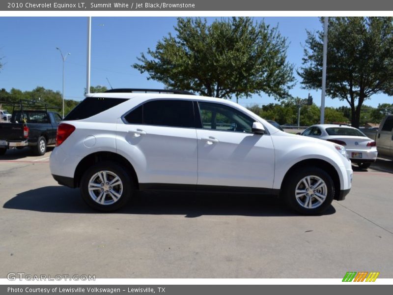 Summit White / Jet Black/Brownstone 2010 Chevrolet Equinox LT
