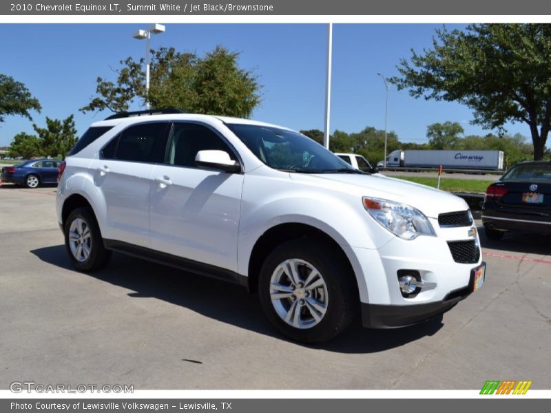 Summit White / Jet Black/Brownstone 2010 Chevrolet Equinox LT