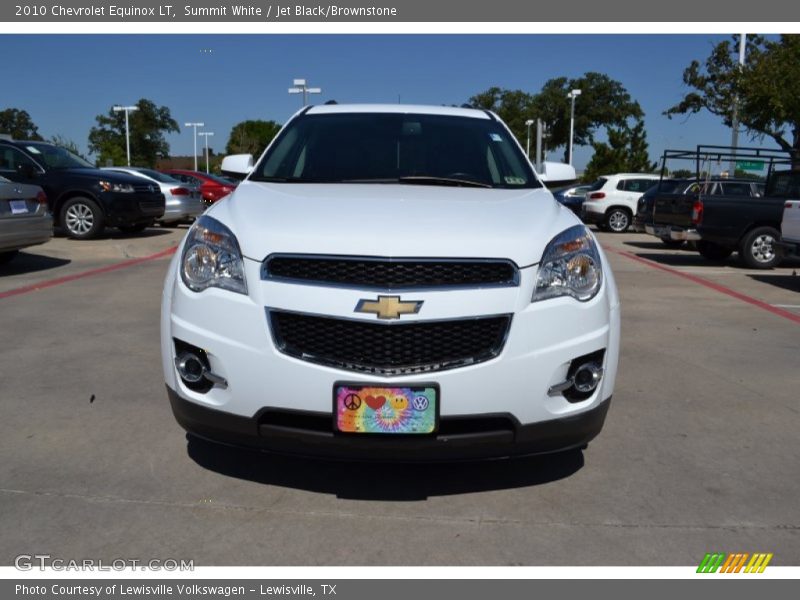 Summit White / Jet Black/Brownstone 2010 Chevrolet Equinox LT