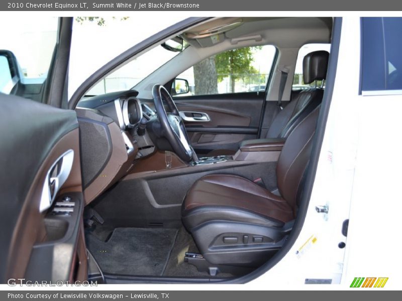 Summit White / Jet Black/Brownstone 2010 Chevrolet Equinox LT