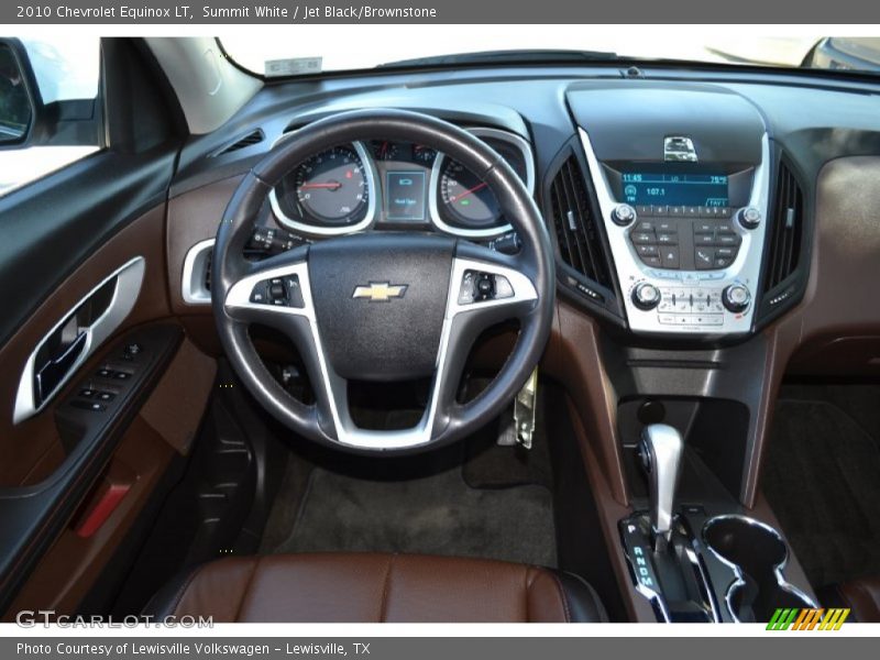 Summit White / Jet Black/Brownstone 2010 Chevrolet Equinox LT