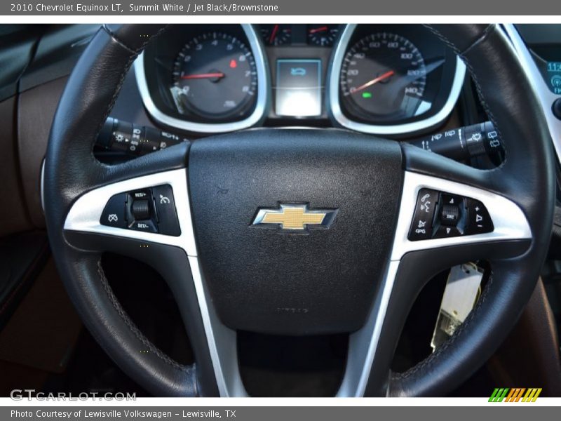 Summit White / Jet Black/Brownstone 2010 Chevrolet Equinox LT