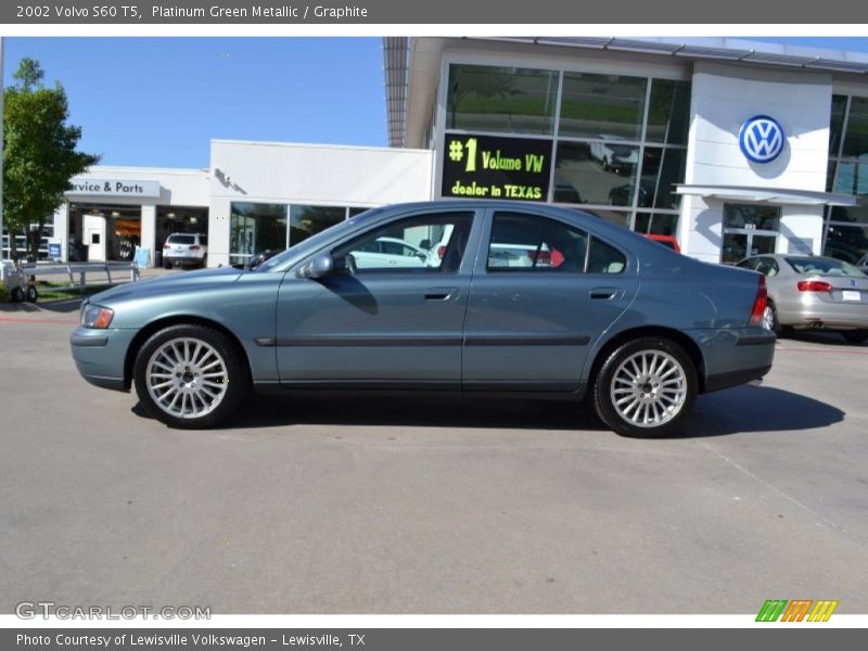 Platinum Green Metallic / Graphite 2002 Volvo S60 T5