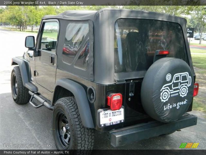 Black / Dark Slate Gray 2006 Jeep Wrangler SE 4x4