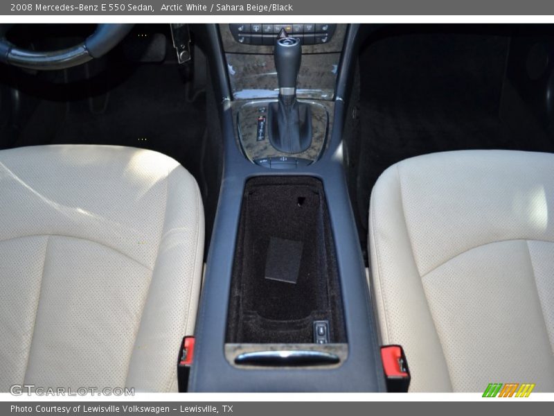 Arctic White / Sahara Beige/Black 2008 Mercedes-Benz E 550 Sedan