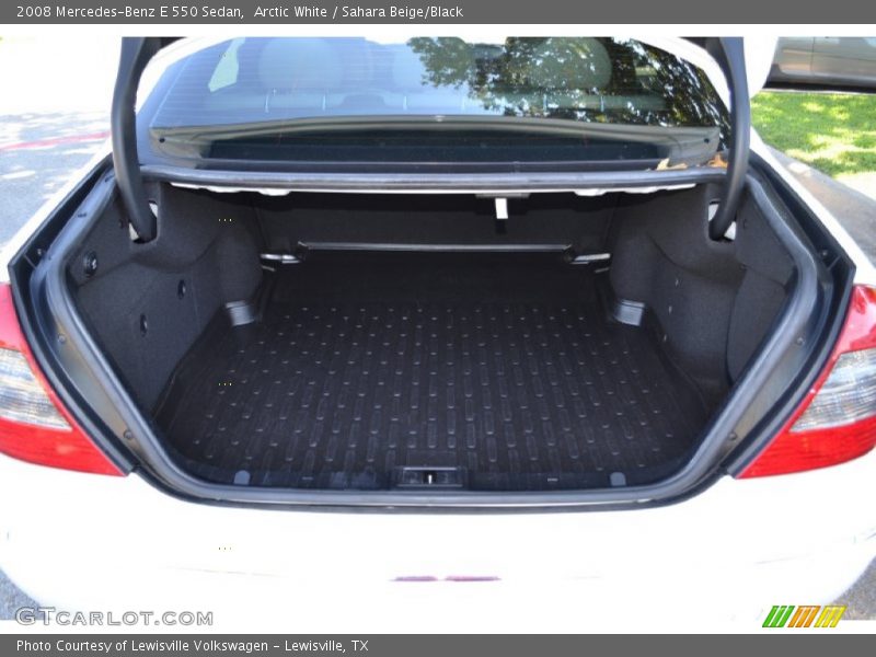 Arctic White / Sahara Beige/Black 2008 Mercedes-Benz E 550 Sedan