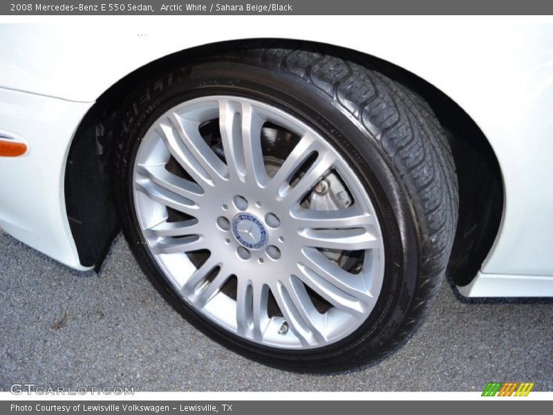 Arctic White / Sahara Beige/Black 2008 Mercedes-Benz E 550 Sedan