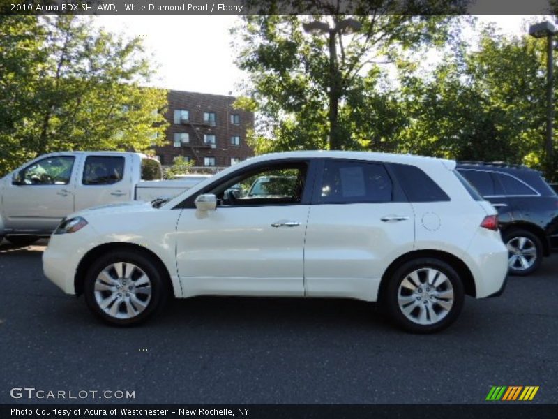 White Diamond Pearl / Ebony 2010 Acura RDX SH-AWD
