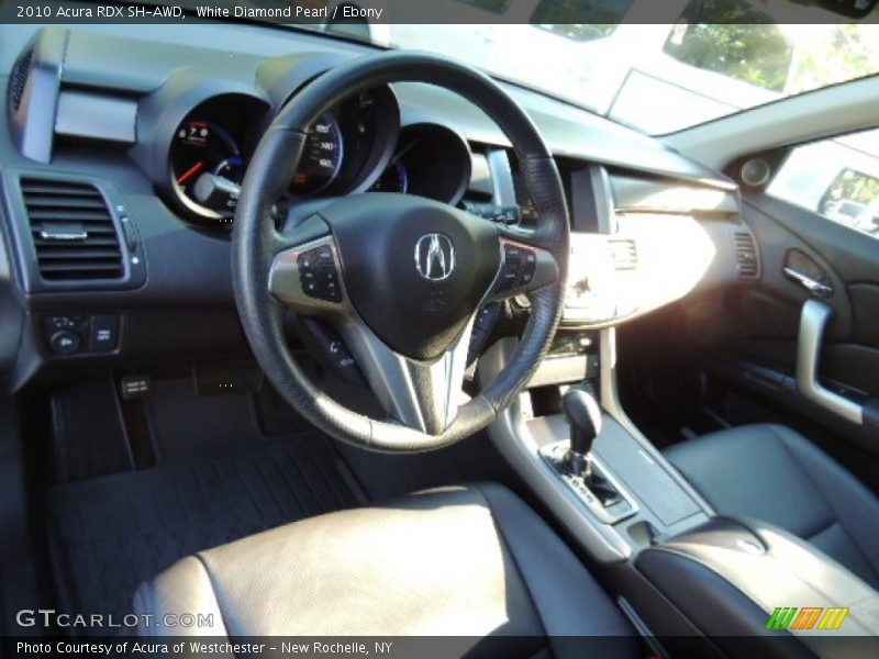 White Diamond Pearl / Ebony 2010 Acura RDX SH-AWD