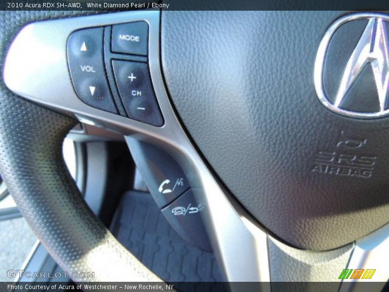 White Diamond Pearl / Ebony 2010 Acura RDX SH-AWD