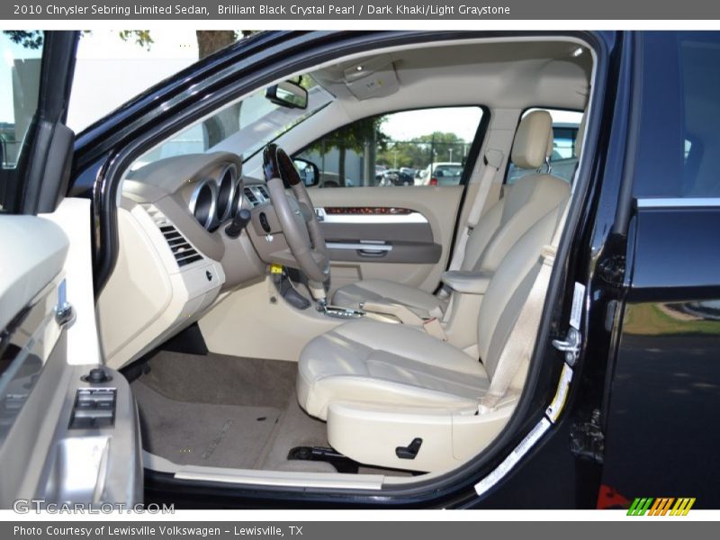  2010 Sebring Limited Sedan Dark Khaki/Light Graystone Interior