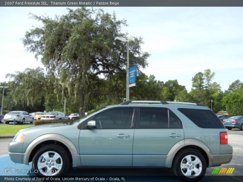 Titanium Green Metallic / Pebble Beige 2007 Ford Freestyle SEL