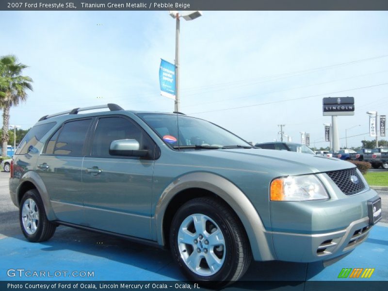 Titanium Green Metallic / Pebble Beige 2007 Ford Freestyle SEL