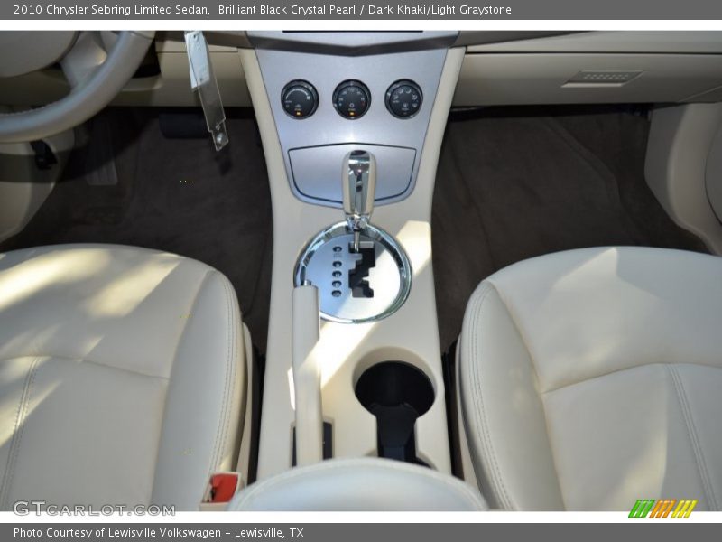 Brilliant Black Crystal Pearl / Dark Khaki/Light Graystone 2010 Chrysler Sebring Limited Sedan
