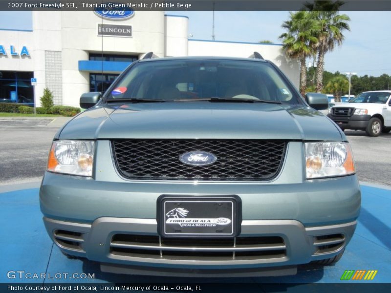 Titanium Green Metallic / Pebble Beige 2007 Ford Freestyle SEL