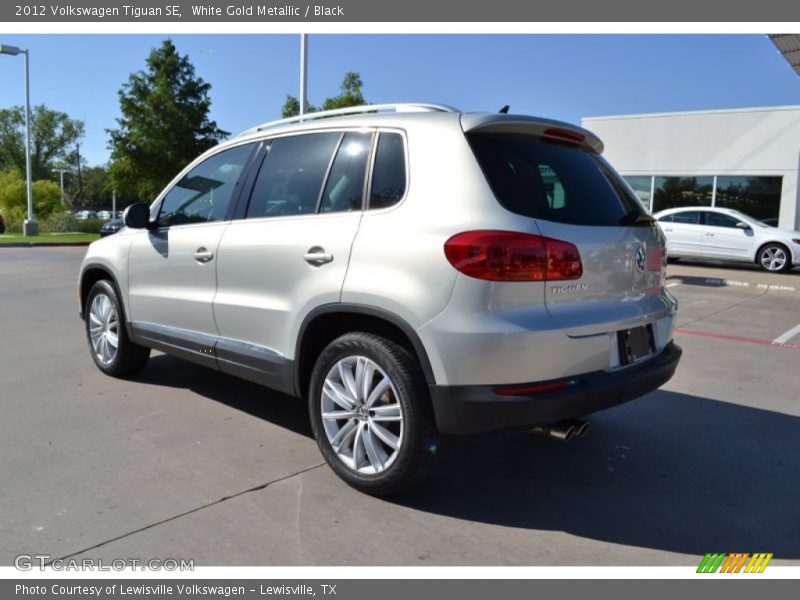 White Gold Metallic / Black 2012 Volkswagen Tiguan SE