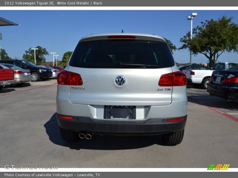 White Gold Metallic / Black 2012 Volkswagen Tiguan SE