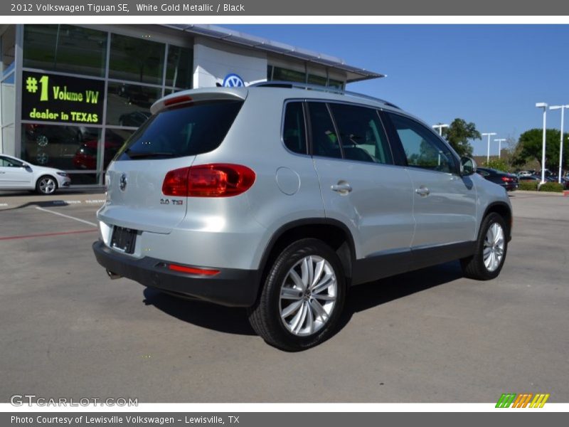 White Gold Metallic / Black 2012 Volkswagen Tiguan SE