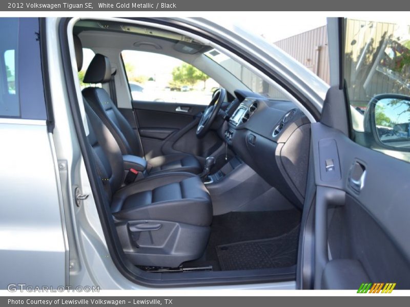 White Gold Metallic / Black 2012 Volkswagen Tiguan SE