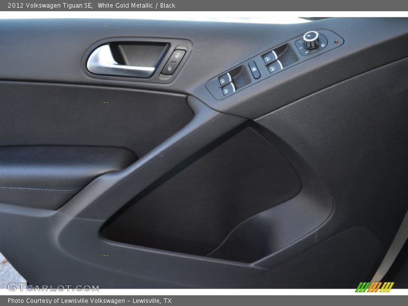 White Gold Metallic / Black 2012 Volkswagen Tiguan SE
