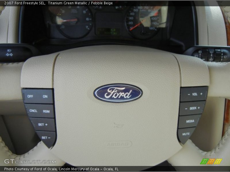 Titanium Green Metallic / Pebble Beige 2007 Ford Freestyle SEL