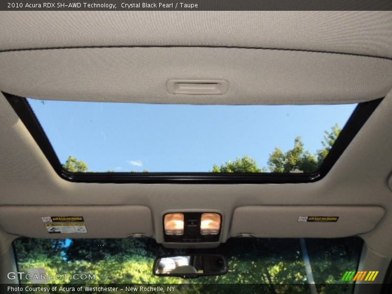 Crystal Black Pearl / Taupe 2010 Acura RDX SH-AWD Technology
