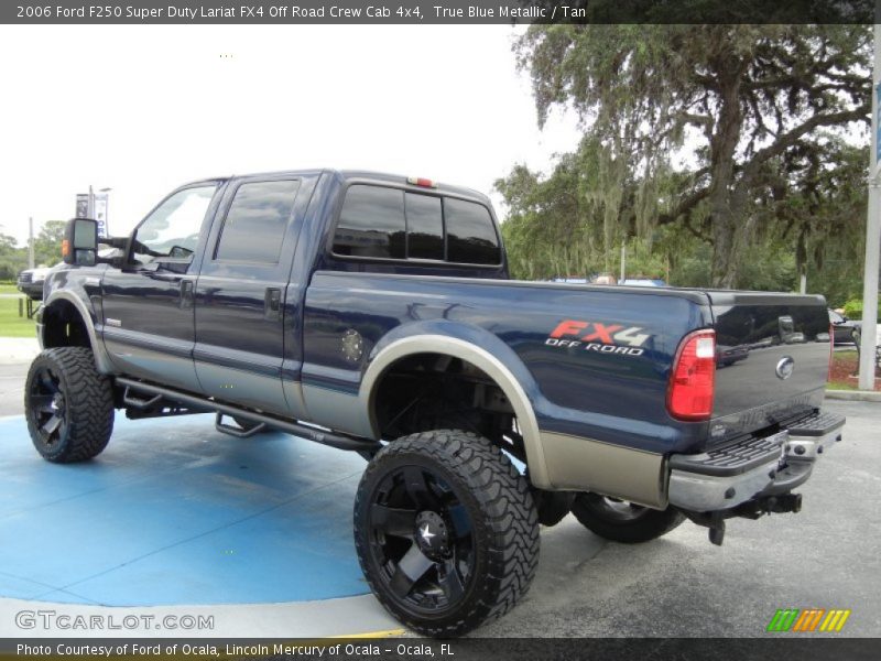 True Blue Metallic / Tan 2006 Ford F250 Super Duty Lariat FX4 Off Road Crew Cab 4x4