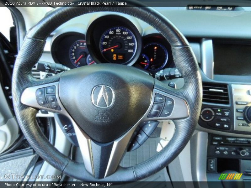 Crystal Black Pearl / Taupe 2010 Acura RDX SH-AWD Technology