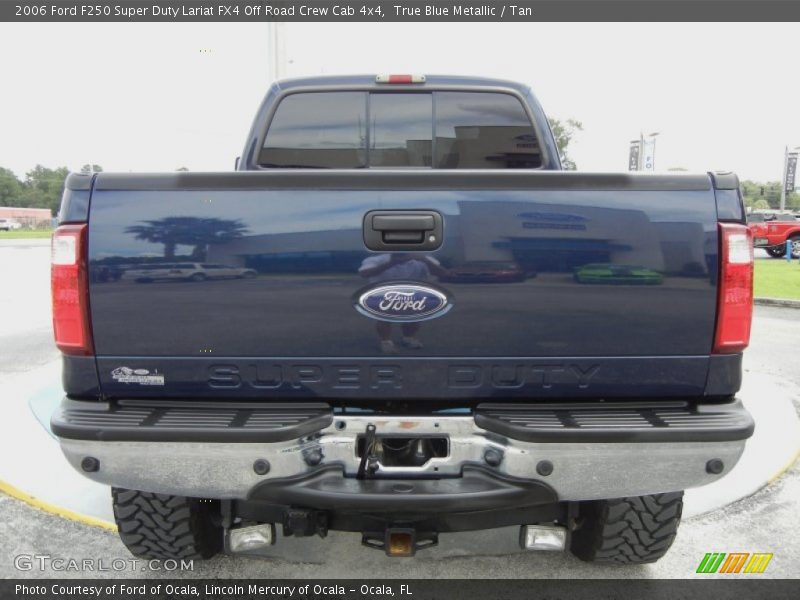 True Blue Metallic / Tan 2006 Ford F250 Super Duty Lariat FX4 Off Road Crew Cab 4x4