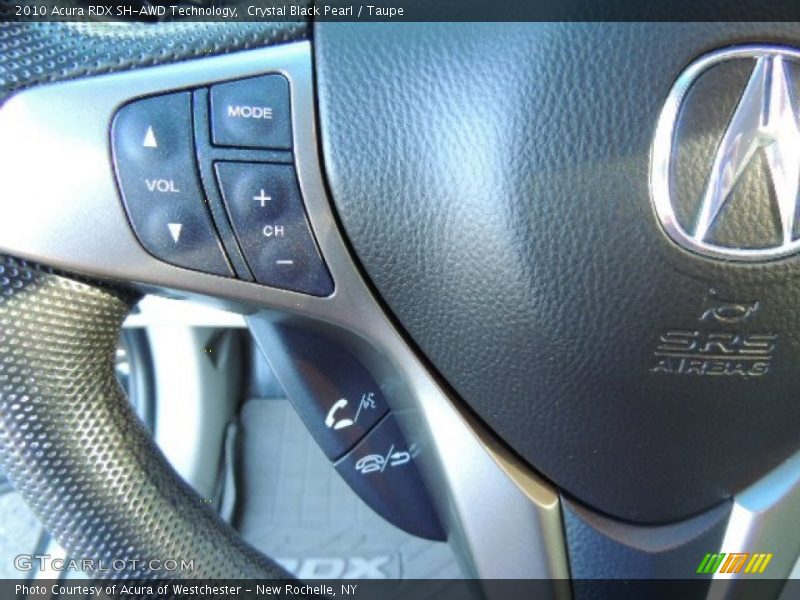 Crystal Black Pearl / Taupe 2010 Acura RDX SH-AWD Technology