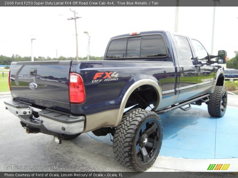 True Blue Metallic / Tan 2006 Ford F250 Super Duty Lariat FX4 Off Road Crew Cab 4x4